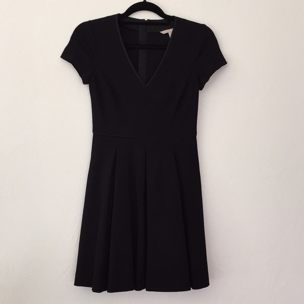 Banana Republic Ponte Pleated Fit & Flare dress
